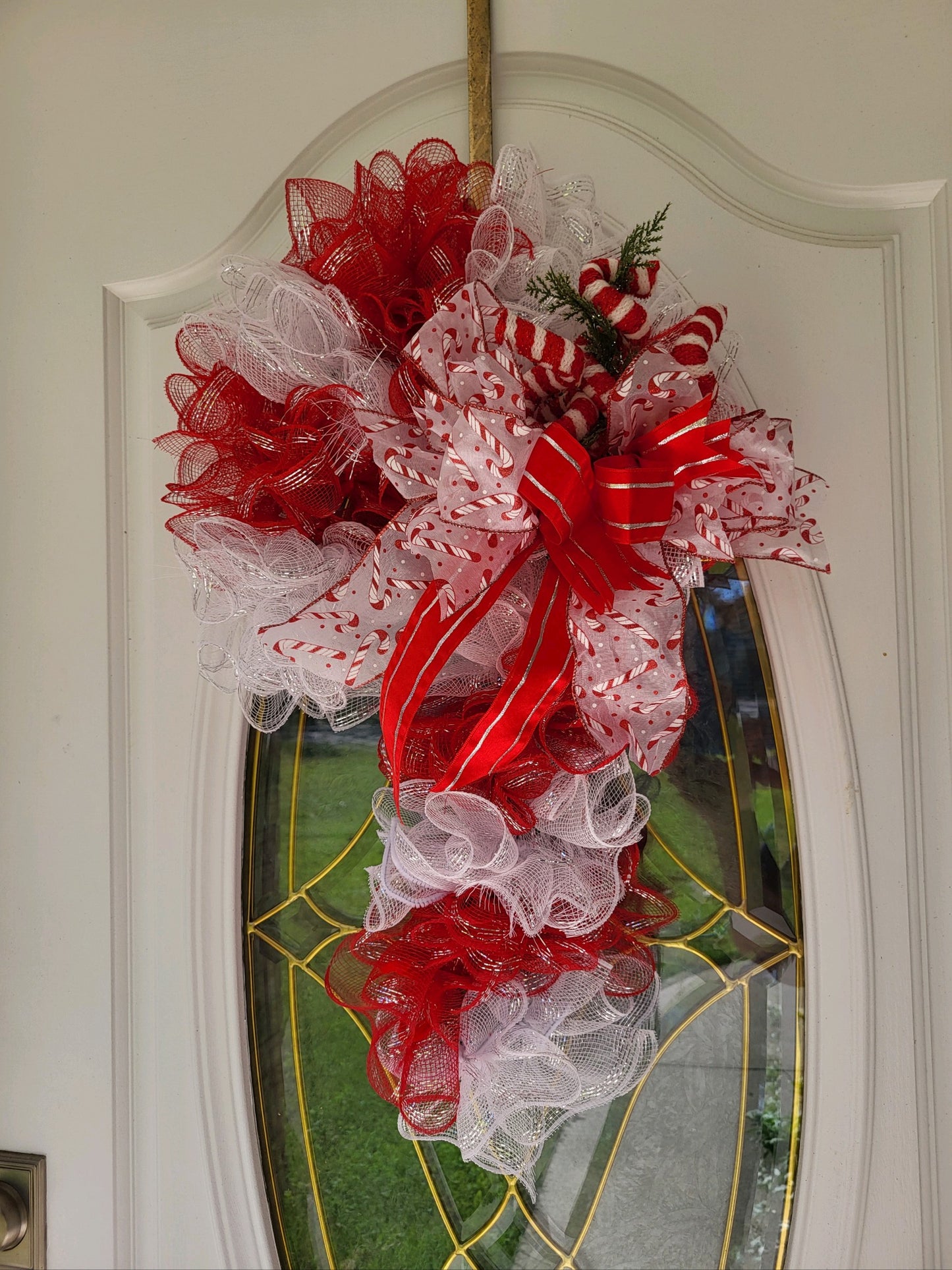 Candy Cane Wreath