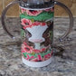 FLORAL CALF SIPPY CUP (INCLUDES NAME)